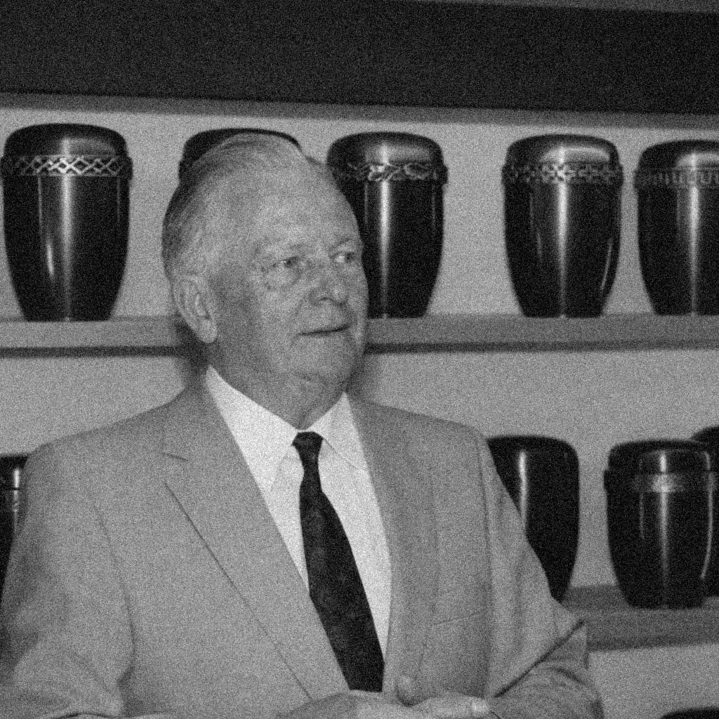 Willibald Völsing auf einer Fachmesse 1987